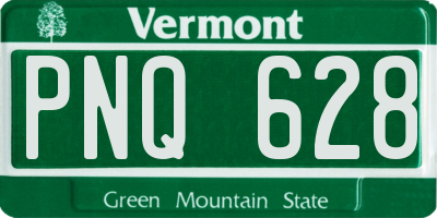 VT license plate PNQ628