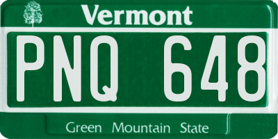 VT license plate PNQ648