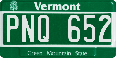 VT license plate PNQ652