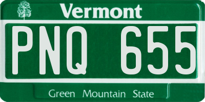 VT license plate PNQ655