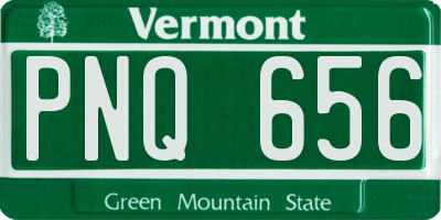VT license plate PNQ656