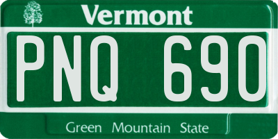 VT license plate PNQ690