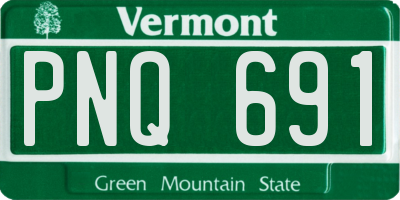 VT license plate PNQ691