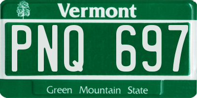 VT license plate PNQ697