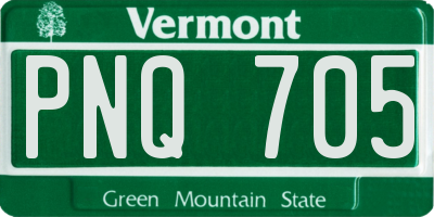 VT license plate PNQ705