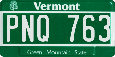 VT license plate PNQ763