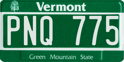 VT license plate PNQ775