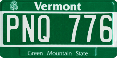 VT license plate PNQ776
