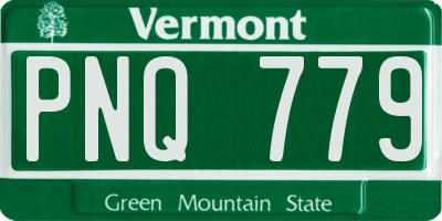 VT license plate PNQ779