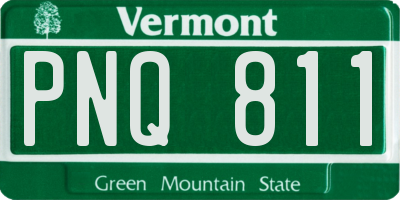 VT license plate PNQ811