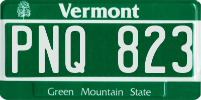 VT license plate PNQ823
