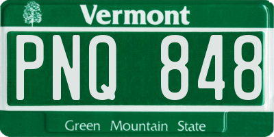VT license plate PNQ848