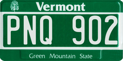 VT license plate PNQ902