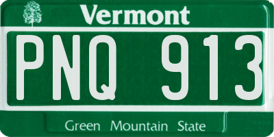 VT license plate PNQ913