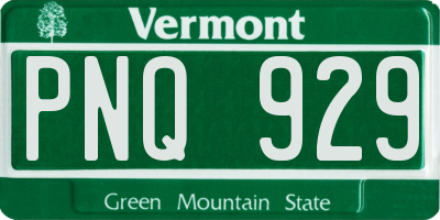 VT license plate PNQ929