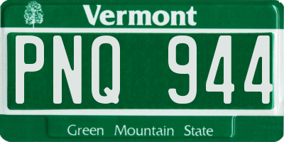 VT license plate PNQ944
