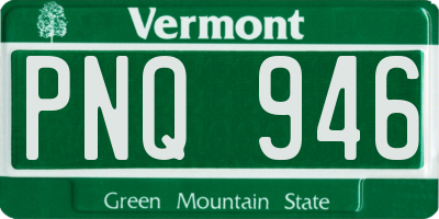 VT license plate PNQ946