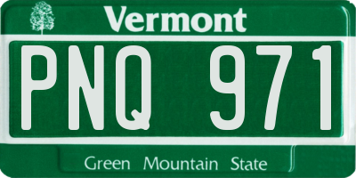 VT license plate PNQ971