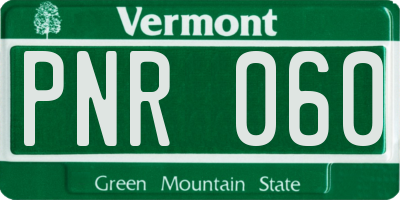 VT license plate PNR060