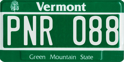 VT license plate PNR088