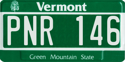 VT license plate PNR146