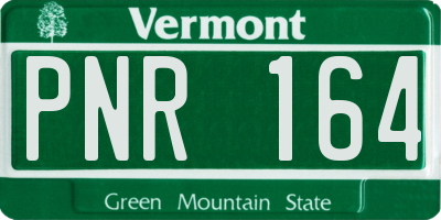 VT license plate PNR164