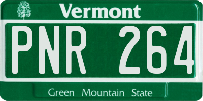 VT license plate PNR264