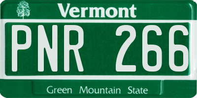 VT license plate PNR266