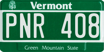 VT license plate PNR408