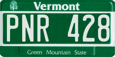 VT license plate PNR428