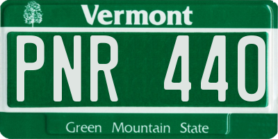 VT license plate PNR440