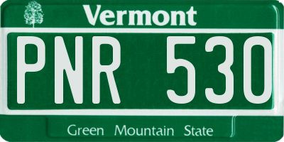 VT license plate PNR530
