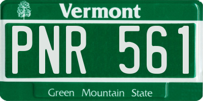 VT license plate PNR561