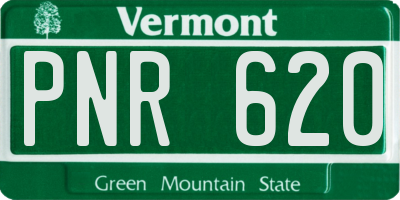 VT license plate PNR620
