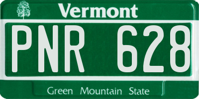 VT license plate PNR628