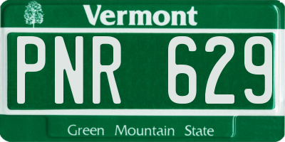 VT license plate PNR629