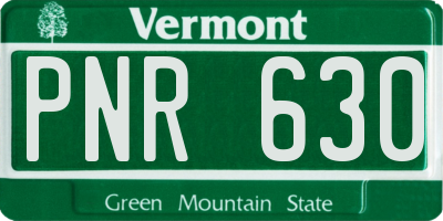 VT license plate PNR630
