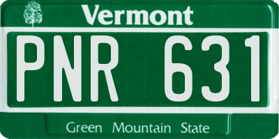 VT license plate PNR631