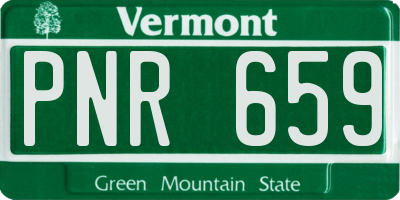 VT license plate PNR659