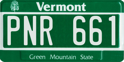 VT license plate PNR661