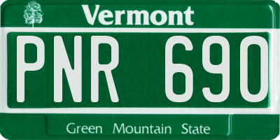VT license plate PNR690