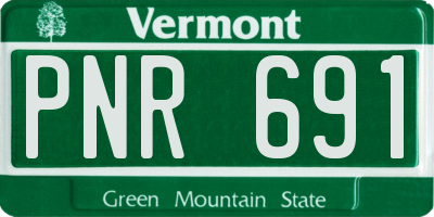 VT license plate PNR691