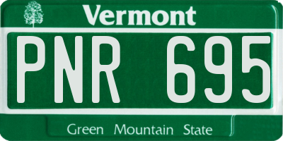VT license plate PNR695