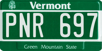 VT license plate PNR697