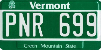 VT license plate PNR699