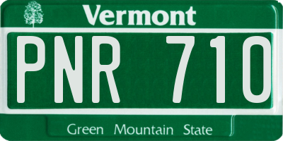 VT license plate PNR710