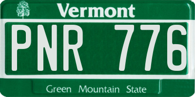 VT license plate PNR776
