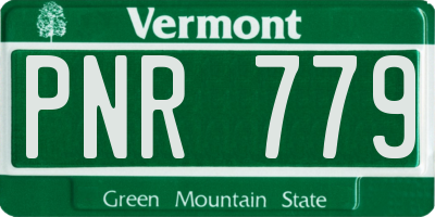 VT license plate PNR779
