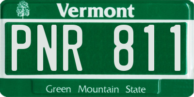 VT license plate PNR811