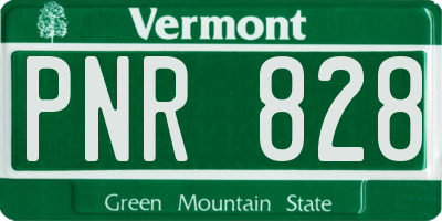 VT license plate PNR828